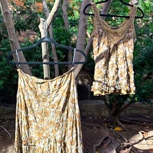 2-piece Boho Tank and Skirt